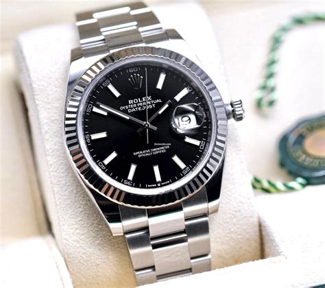 rolex datejust black on black|rolex datejust black dial 41mm.